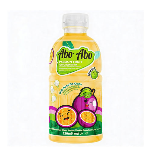 Abo Abo Nata de Coco Passion Fruit Drink with Pulp 330ml