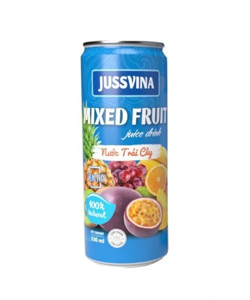 Jussvina Mixed Fruit Juice Drink 330ml Can