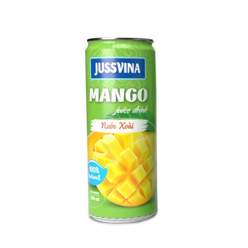 Jussvina Mango Juice Drink 330ml Can