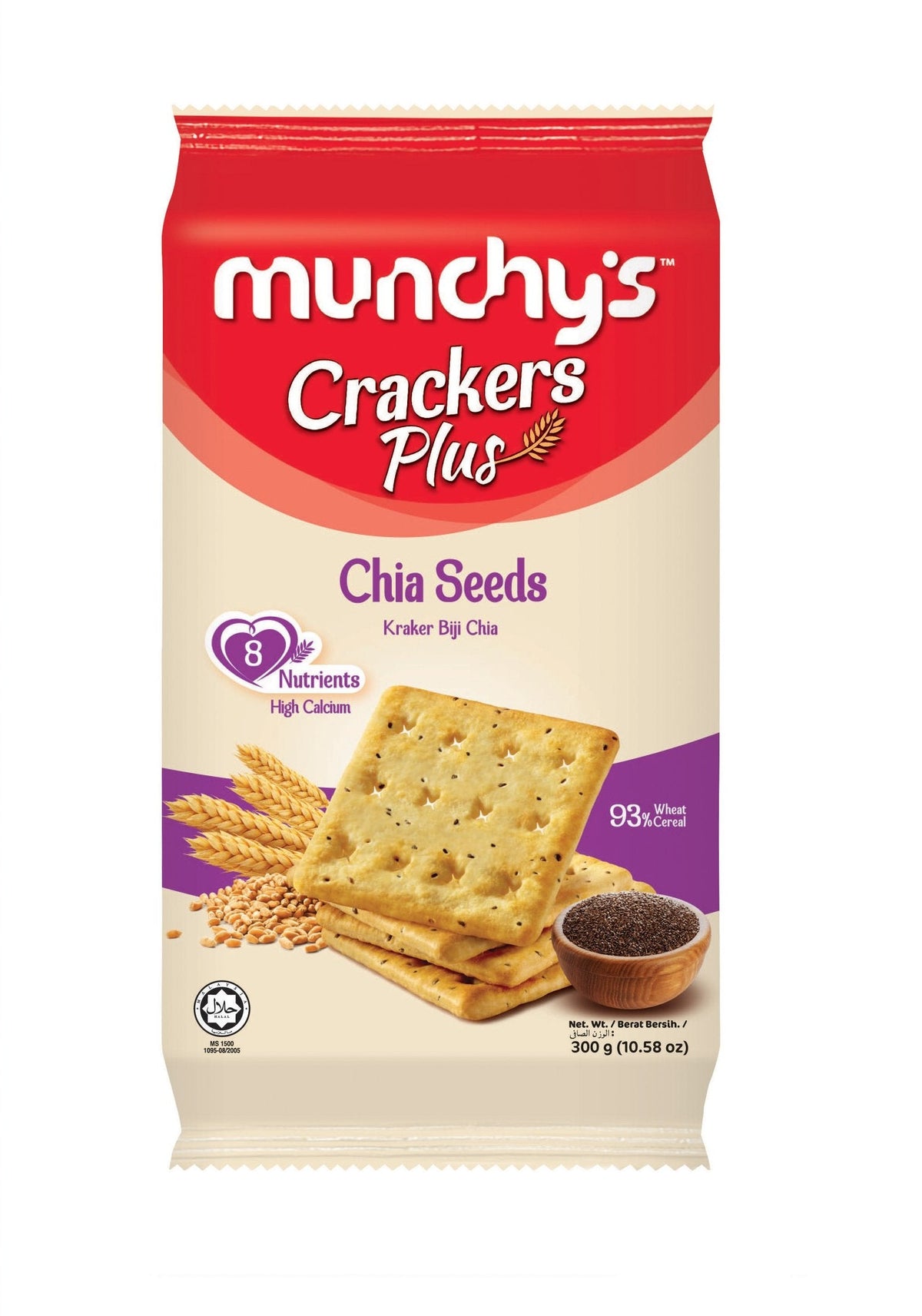 Crackers Plus High Protein Chia Seed 300g