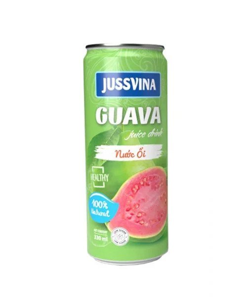 Jussvina Pink Guava Juice Drink 330ml Can