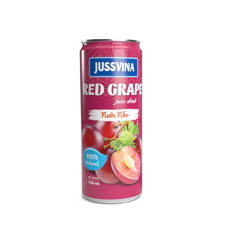 Jussvina Red Grape juice with pulp 330ml