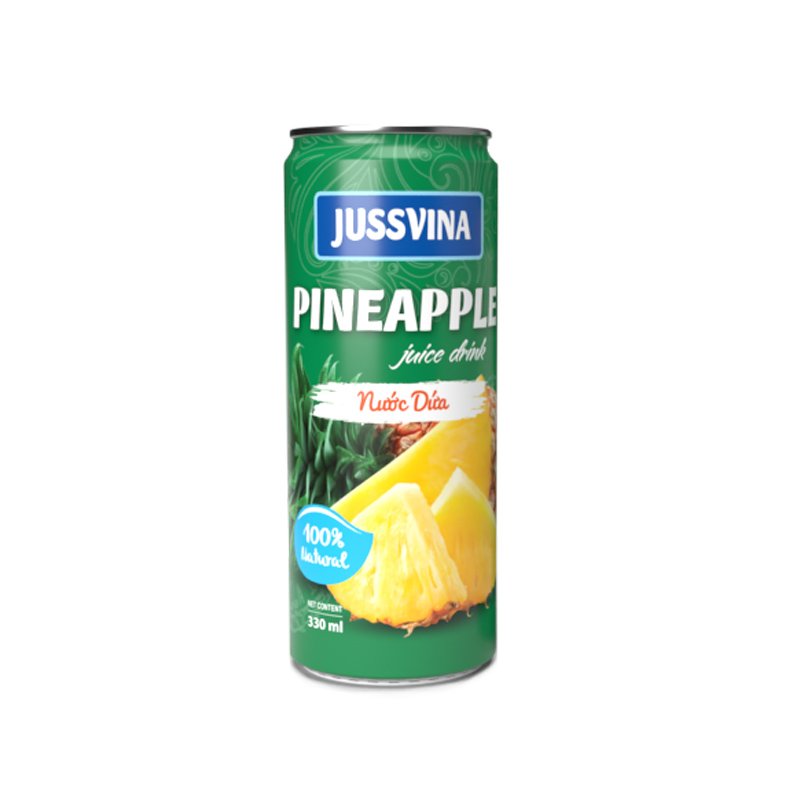 Jussvina Pineapple juice with pulp 330ml